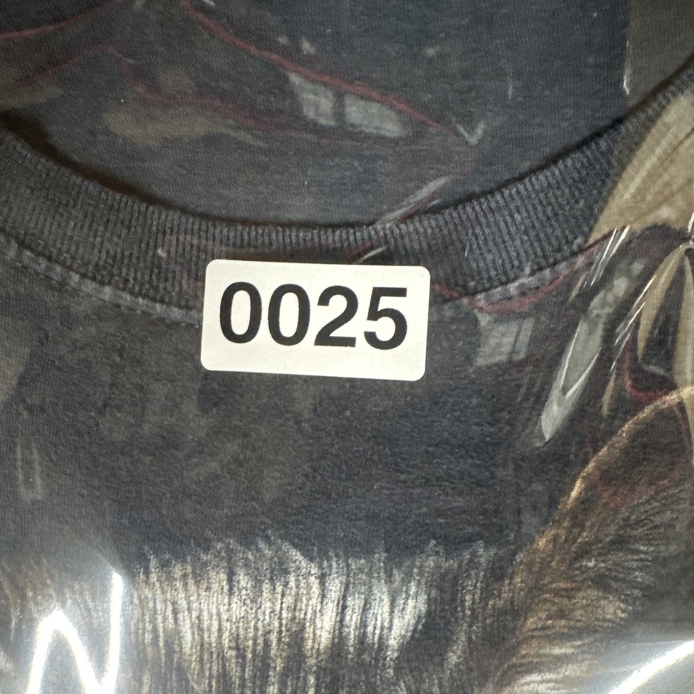 VTG 90s Y2K Wolf Lightning T-Shirt Sz L Fruit of the Loom HD Thunder Graphic - Picture 10 of 10